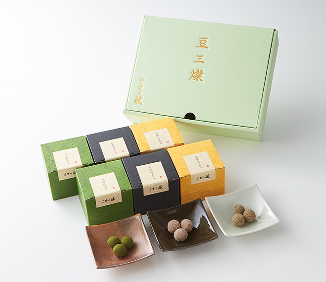 母の日 父の日 豆三燦(胡麻きな粉豆、胡麻あずき豆、胡麻抹茶豆)【送料込み】
