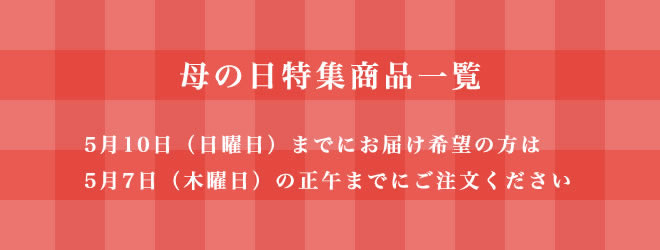 母の日特集商品一覧
